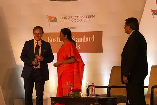Founder, Matthew Spacie, was awarded Social Entrepreneur of the Year by Business Standard